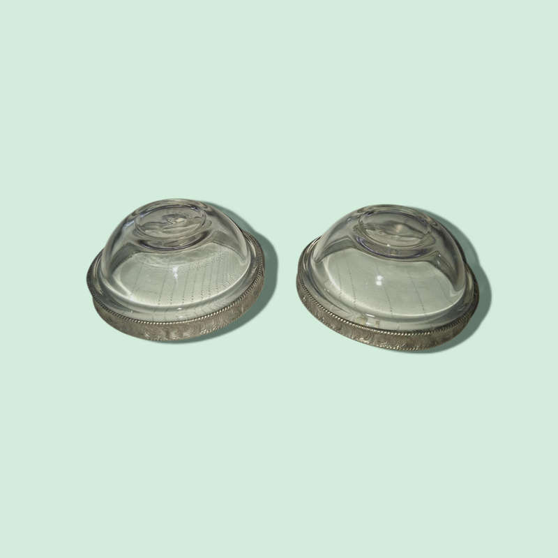 Vintage Pressed Glass Salt Cellars