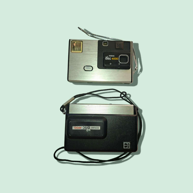 Kodak disc 4000 and 4100 film disc cameras