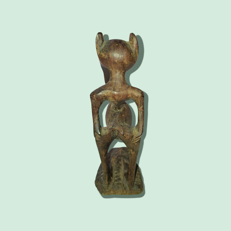 Unusual Bamana African Zoomorphic Carved Figure