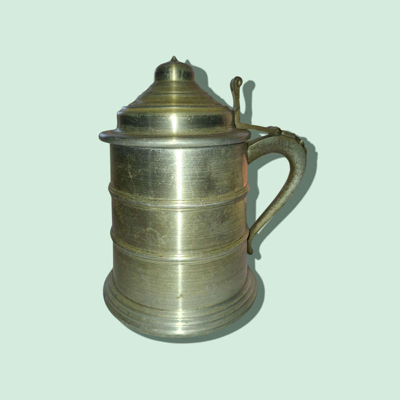 Vintage Pewtertone Old Tankardware Seymour Mann Imports Ice Bucket Hong Kong