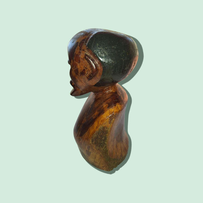 Hand  Craved Wooden African Sculpture