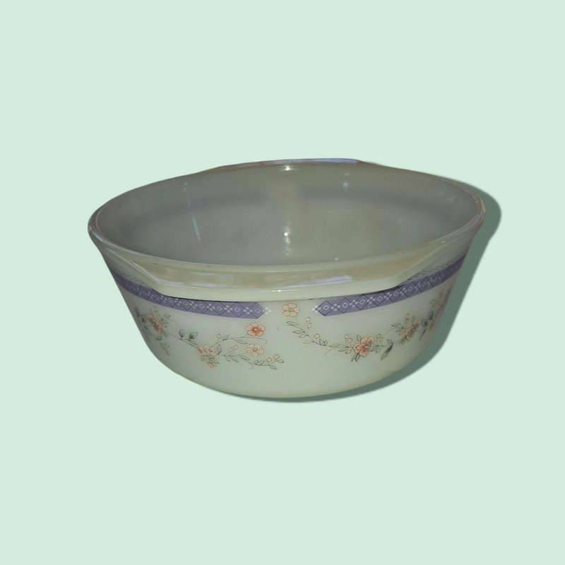 Indopal Milk Glass Casserole