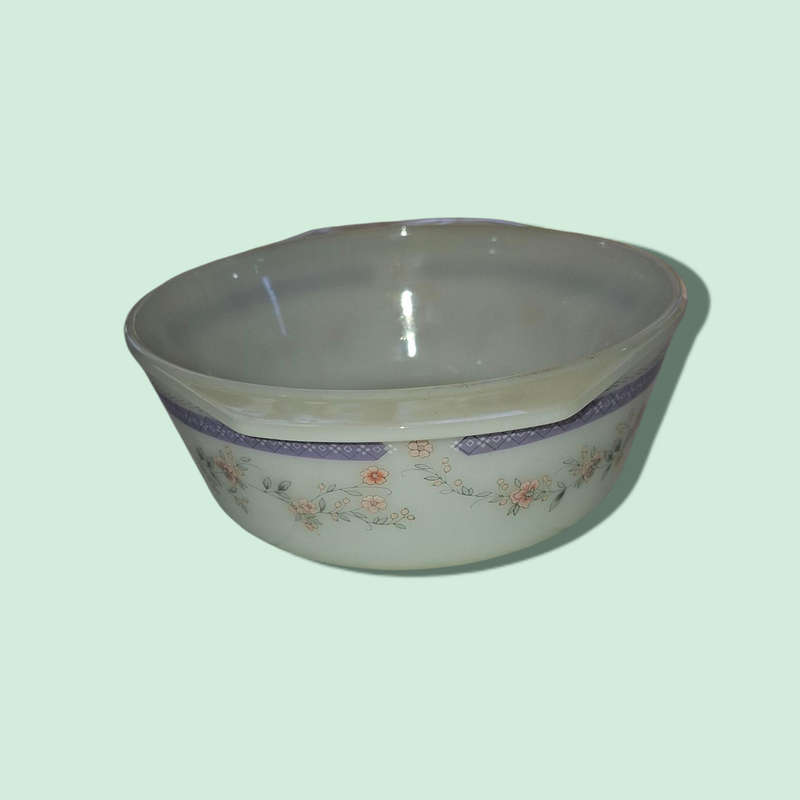 Indopal Milk Glass Casserole