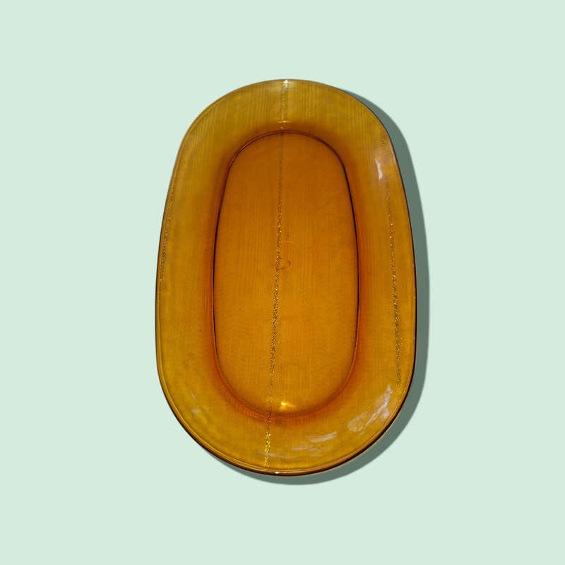 Amber Platter dish