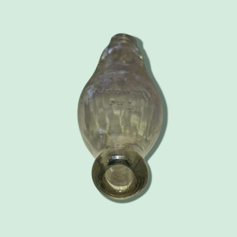EDWARDIAN ALLENBURYS GLASS BABY FEEDER HALF SIZE