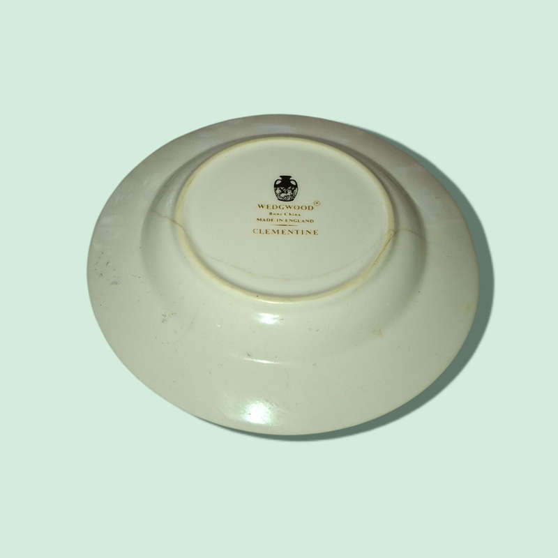 Vintage Wedgwood Clementine Bone China England  Ashtray Blue