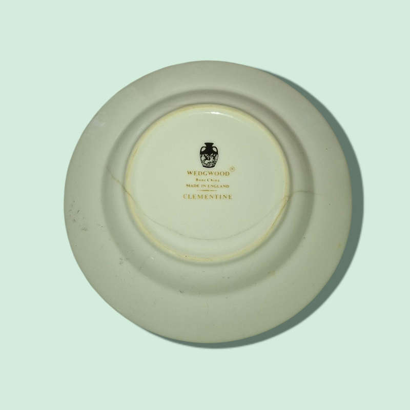 Vintage Wedgwood Clementine Bone China England  Ashtray Blue