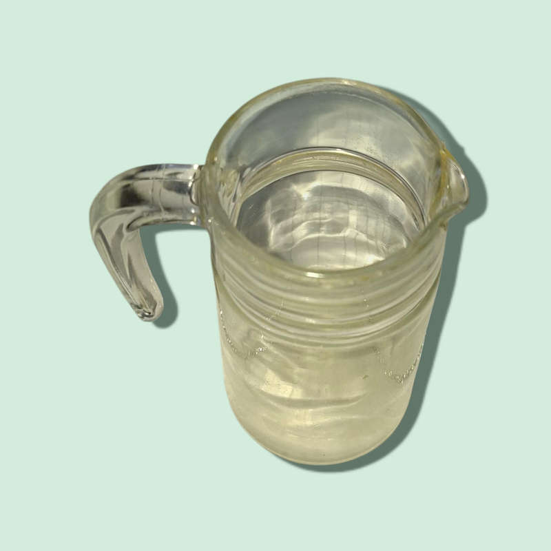 Retro French clear Glass Jug
