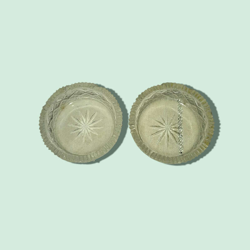 Vintage American Cut Salt Cellars Small