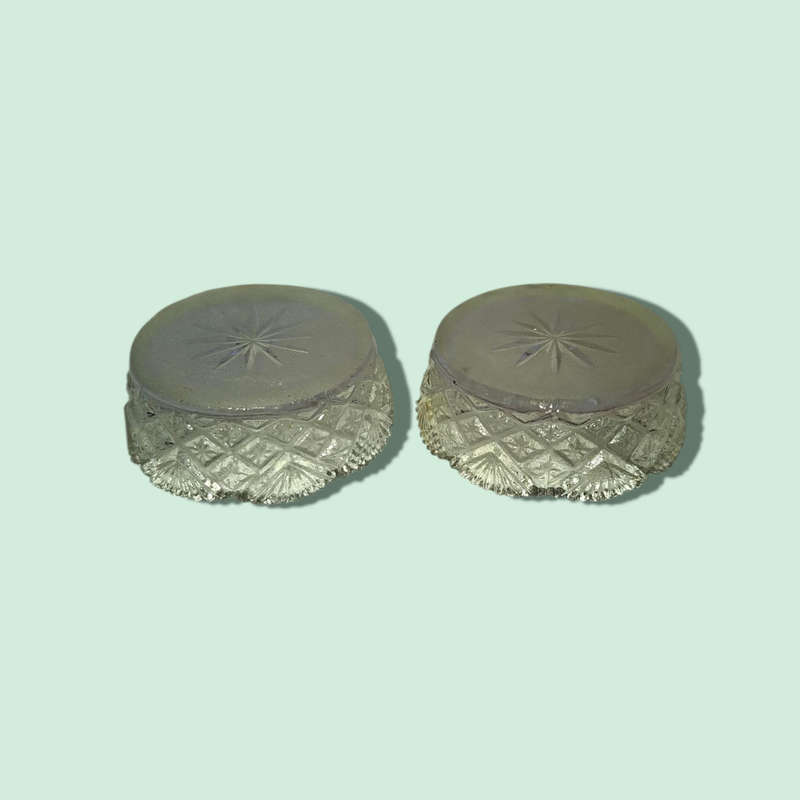 Vintage American Cut Salt Cellars Small