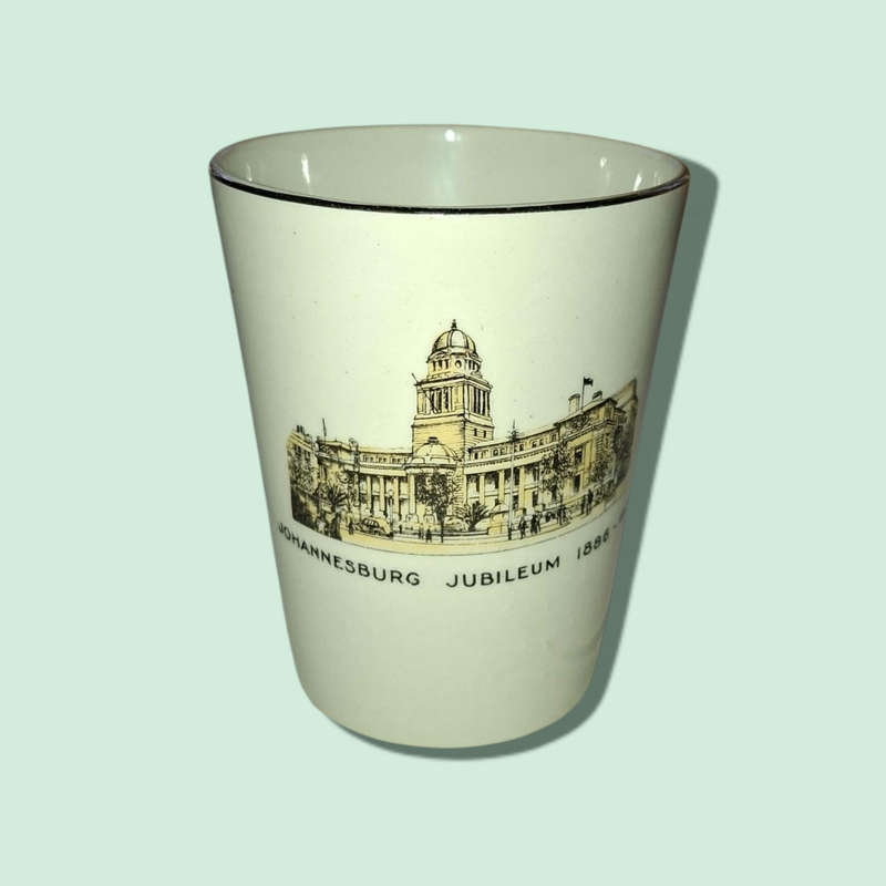 1886 To 1936 Vintage Porcelain Cup Johannesburg Jubilee - Maddock made in England