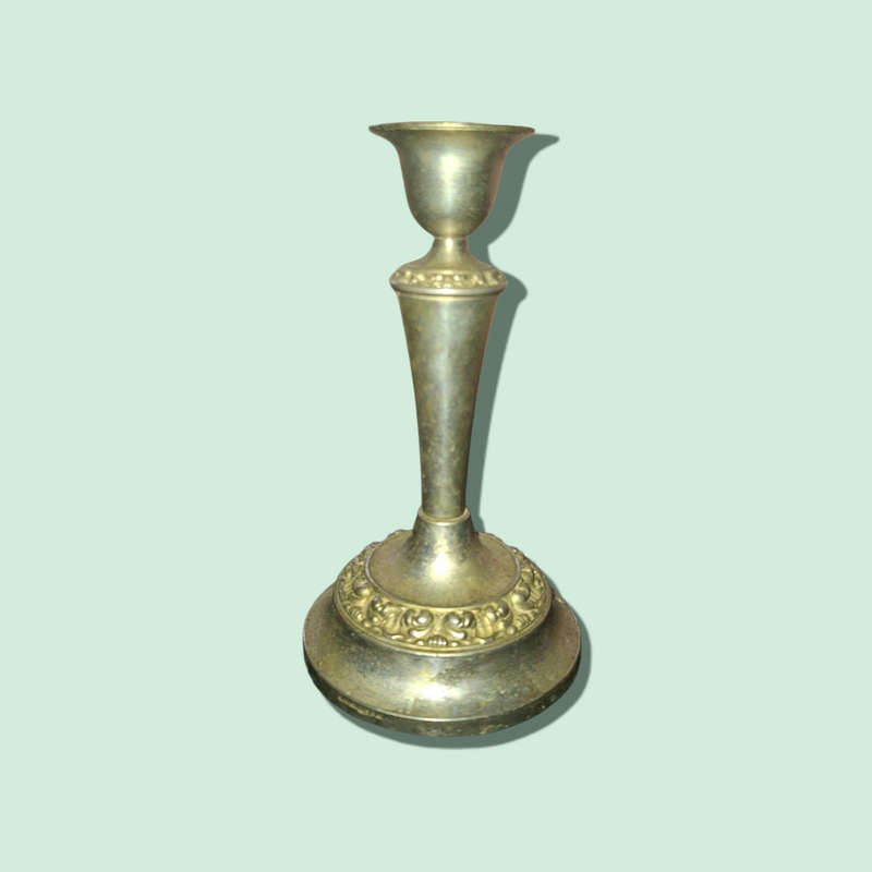 Candle holder from England, Ian Heath (IANTHE), silver plated, Vintage
