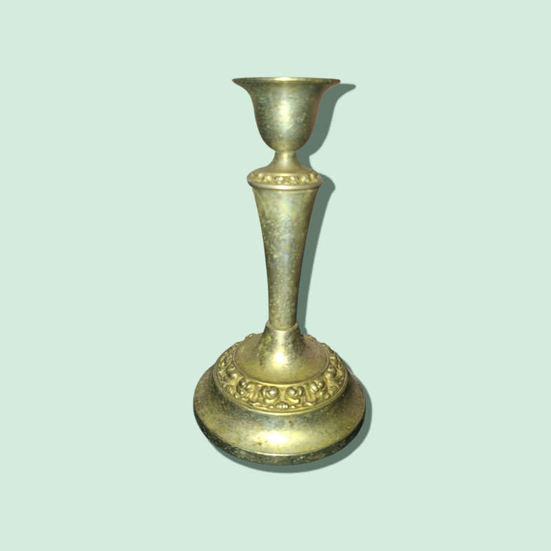 Candle holder from England, Ian Heath (IANTHE), silver plated, Vintage