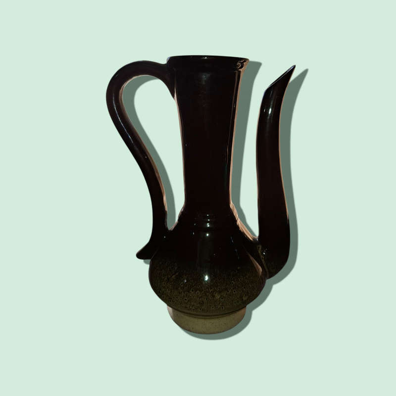 1960s Haeger Like Drip Glaze Ceramic Ewer