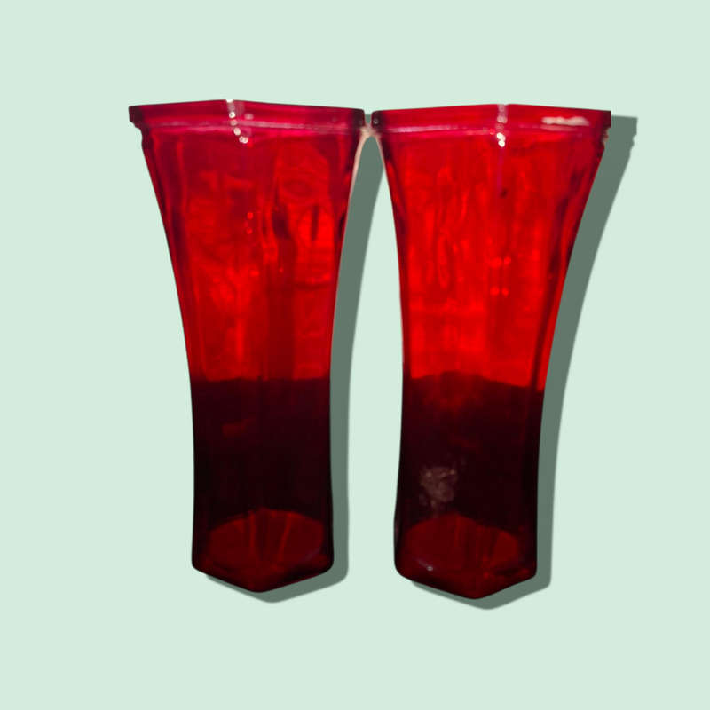 Red vases