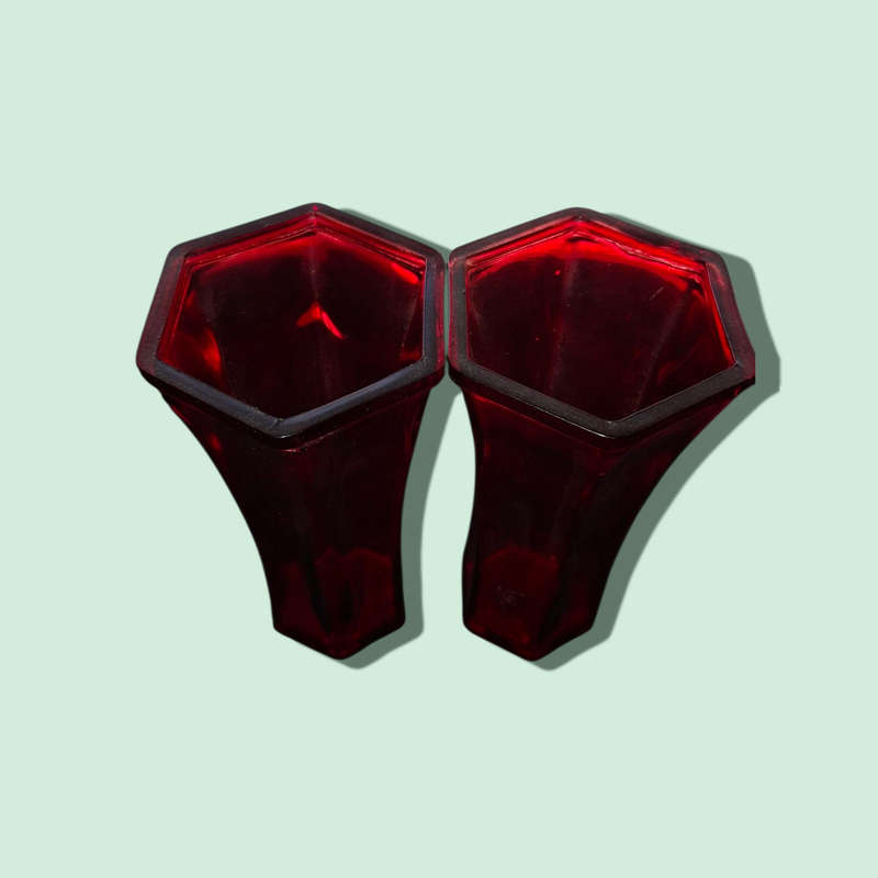 Red vases
