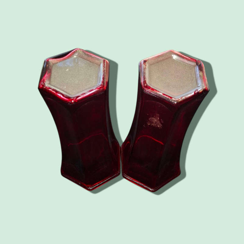 Red vases
