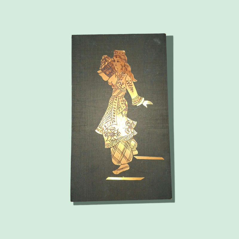 Vintage Asian Straw Art