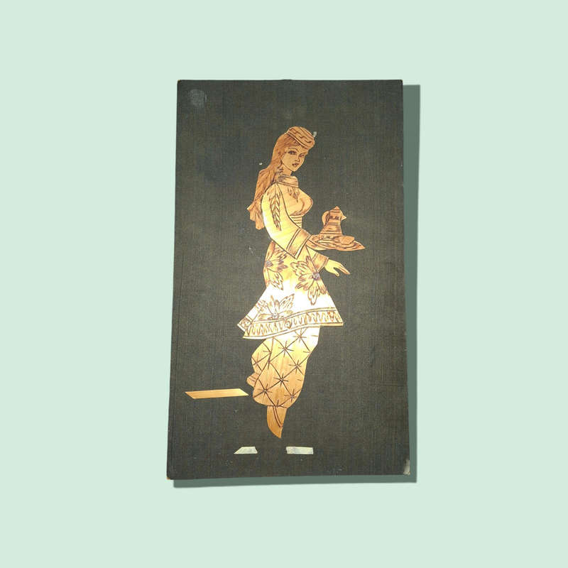 Vintage Asian Straw Art