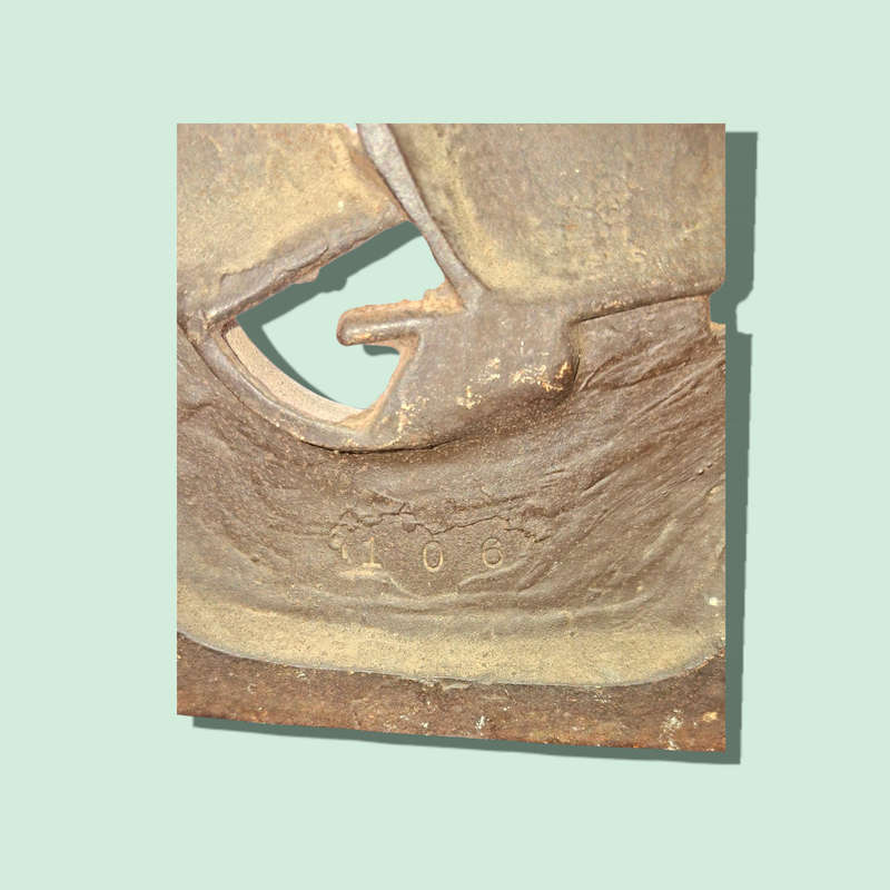 Antique cast iron ship sail boat