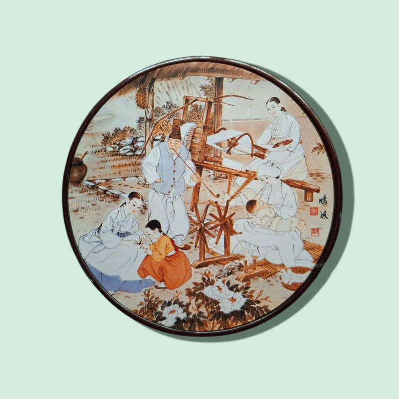 Korean Genre Pictures by Kim Jong Rae on Coasters Made in Korea set of 5