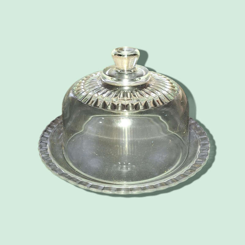 Luminarc 2 Piece Cheese Tray And Cloche Serving Set