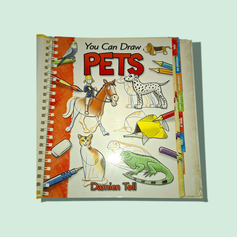 You Can Draw by Damien Toll (2006, Spiral/Hardback): 8 Books In 1