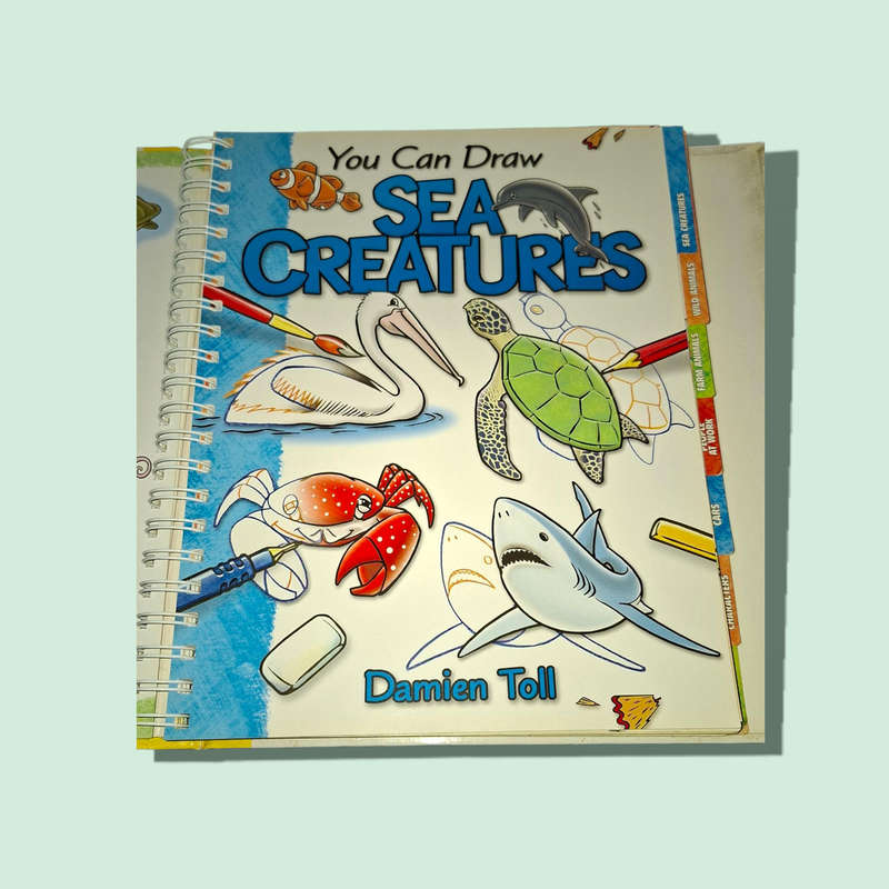 You Can Draw by Damien Toll (2006, Spiral/Hardback): 8 Books In 1