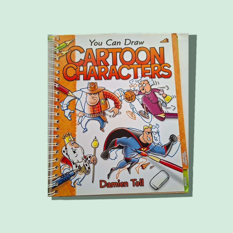 You Can Draw by Damien Toll (2006, Spiral/Hardback): 8 Books In 1