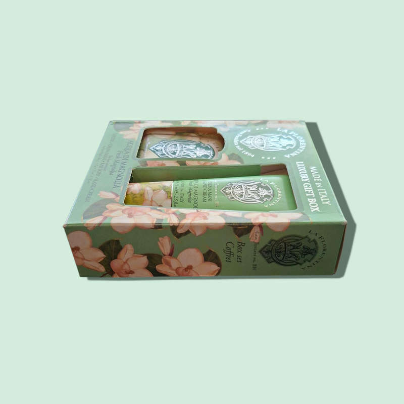 LA FLORENTINA LUXURY GIFT BOX BAR SOAP & HAND CREAM FRESH MAGNOLIA MADE IN ITALY