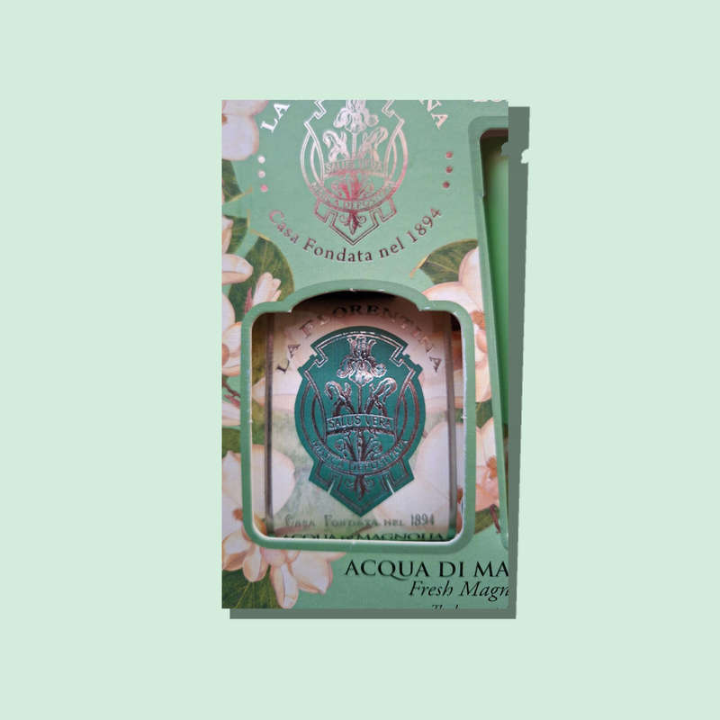 LA FLORENTINA LUXURY GIFT BOX BAR SOAP & HAND CREAM FRESH MAGNOLIA MADE IN ITALY