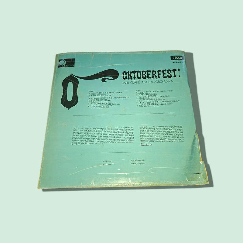OKTOBERFEST WILL GLAHE AND HIS ORCHESTRA VINAL