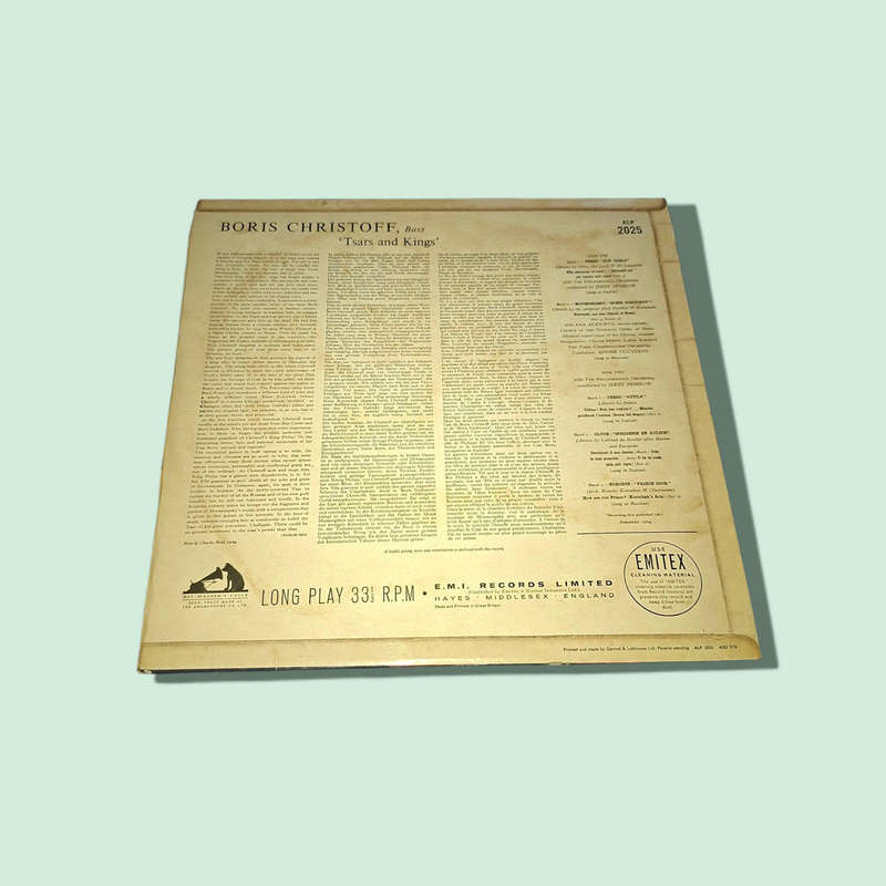 BORIS CHRISTOFF TSARS AND KINGS VINAL