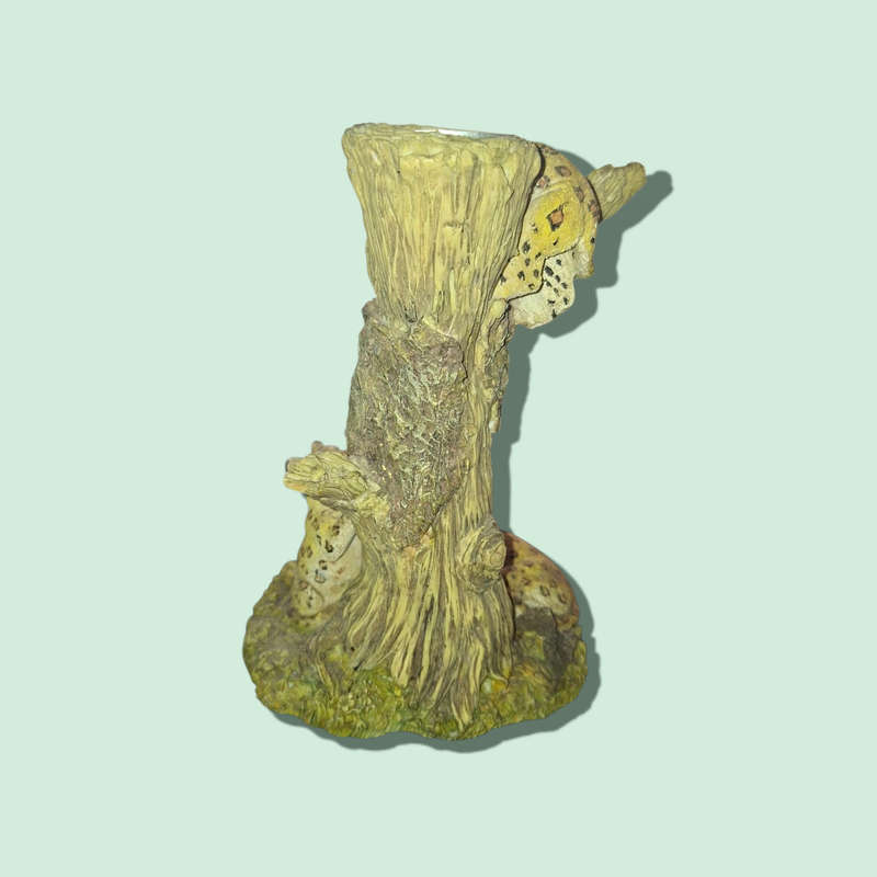 Large Leopard ornament candle holder