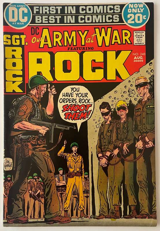 D C comics SGT Rock our army at war #248 August 1972