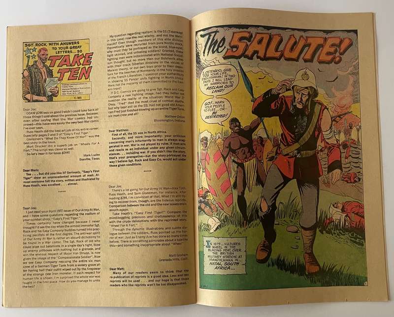 D C comics SGT Rock our army at war #248 August 1972