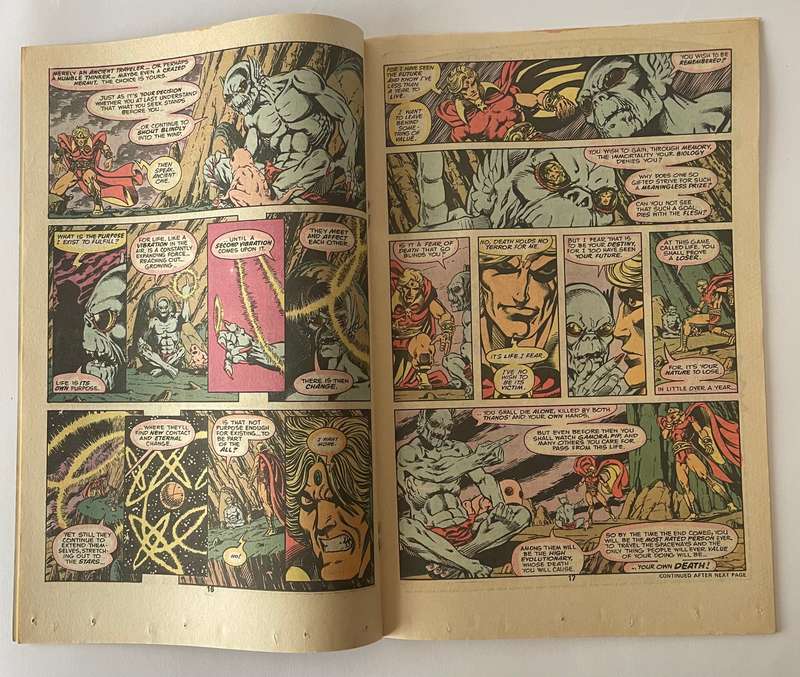 Marvel Comics Warlock issue 15 the last in the series unleashed at last artwork by Jim Starlin