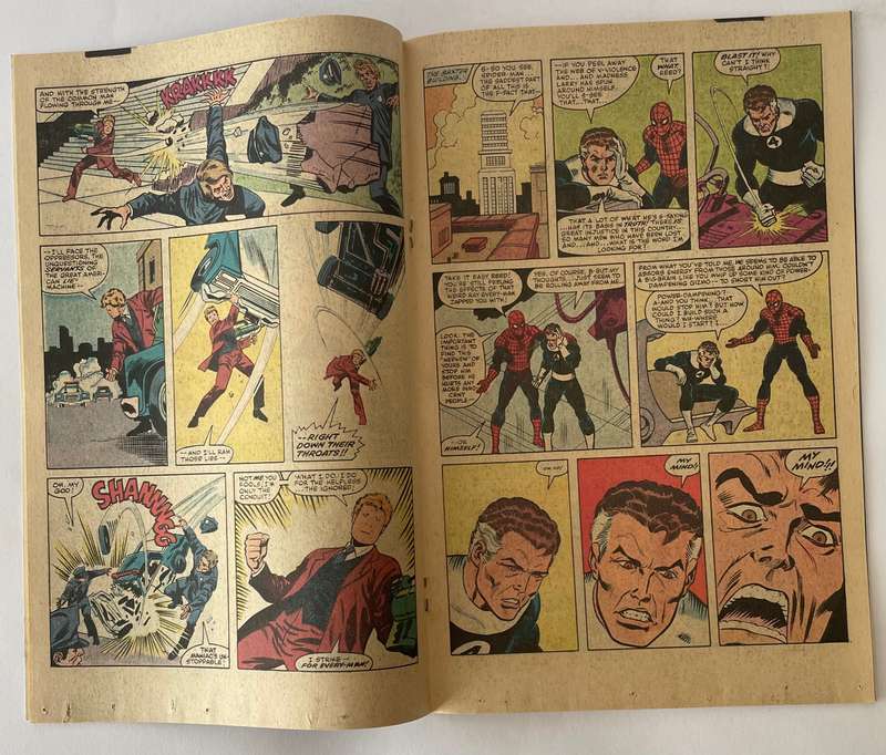 Marvel comics Team up Spider-Man and Mr. Fantastic book #132 from  August 1983
