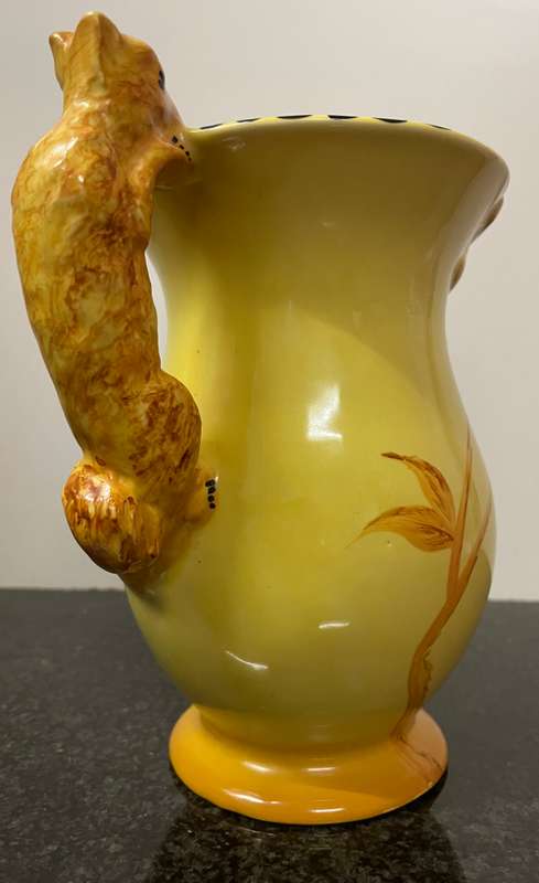 Rare Art deco Burleigh ware squirrel jug
