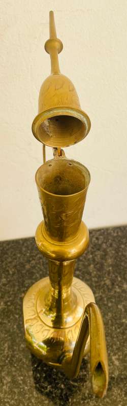 Beautiful Brass Indian dallah coffee pot