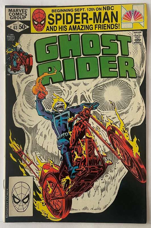 Marvel Comics Ghost Rider #63 from December 1981