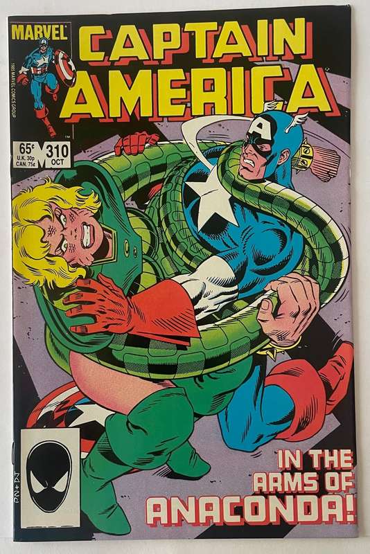 Marvel comic Captain America #310 October 1985 first appearance of Burchell Clemens aka Cottonmouth