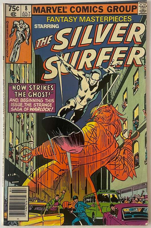 Marvel comics Fantasy Masterpieces The Silver Surfer #8 from July 1980