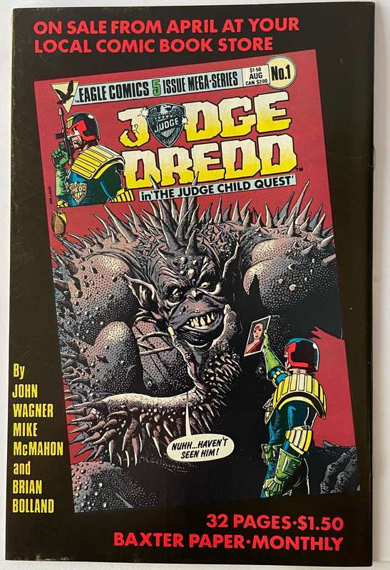 Eagle Comics Robo Hunter # 2 July 1984