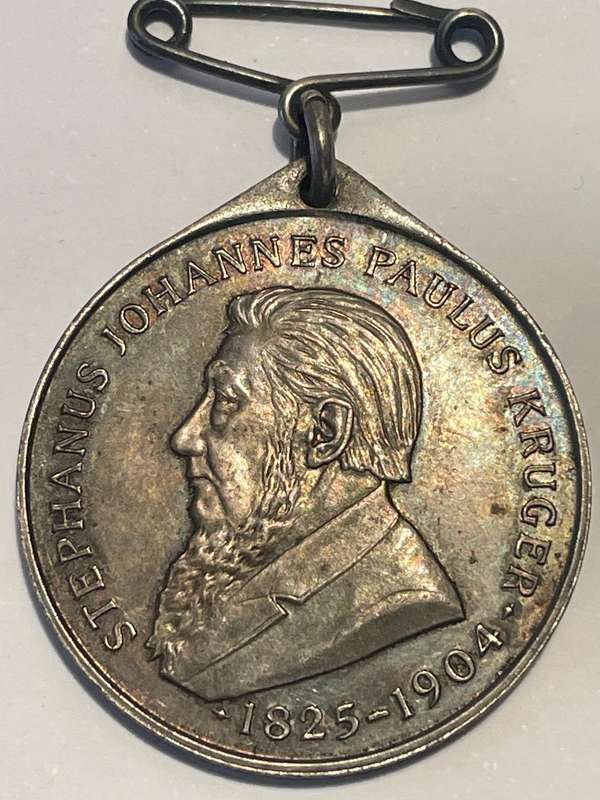 Sterling silver medallion commemorating the unveiling of Paul Kruger statue on church square