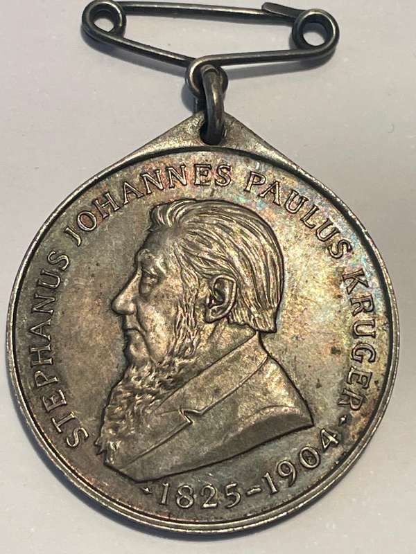Sterling silver medallion commemorating the unveiling of Paul Kruger statue on church square