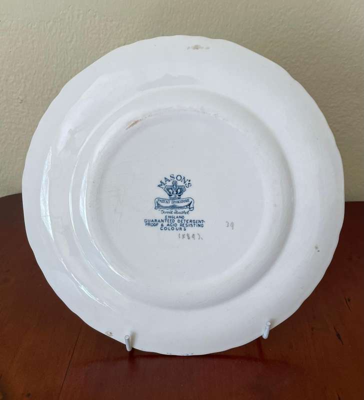 A lovely Masons ironstone Fruit basket decorative plate