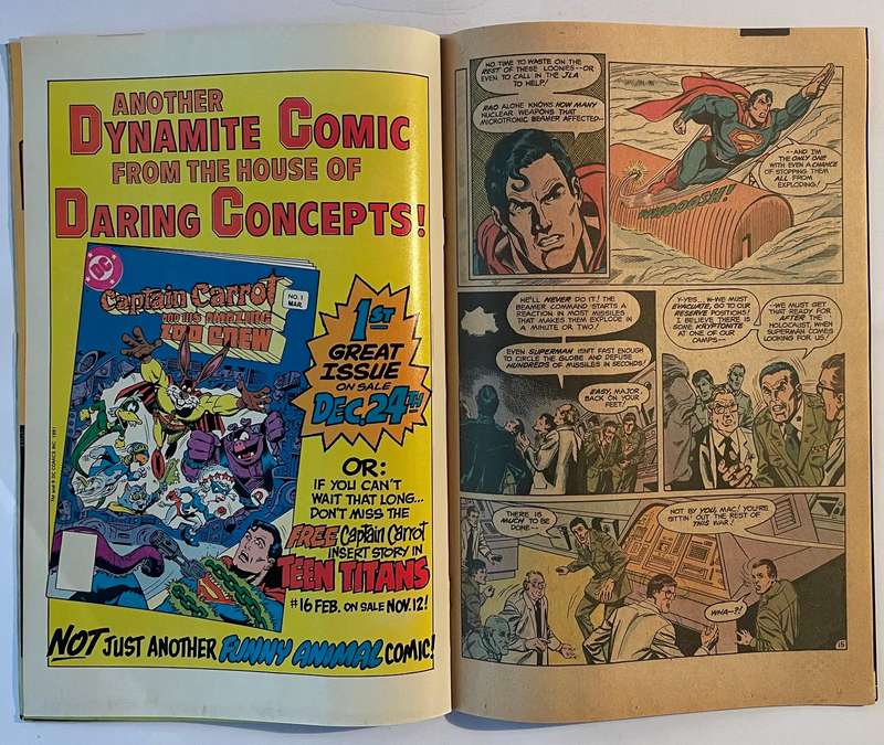 DC Comics the stranges team up ever! Superman and the unknown soldier. Book # 42 from February 1982