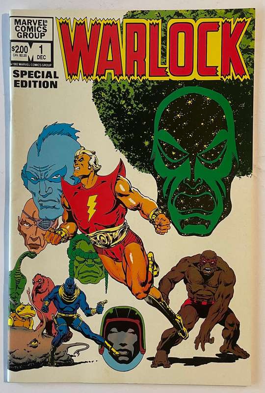 Marvel Comics Warlock special edition #1 from December 1982 Cover art Jim Starlin