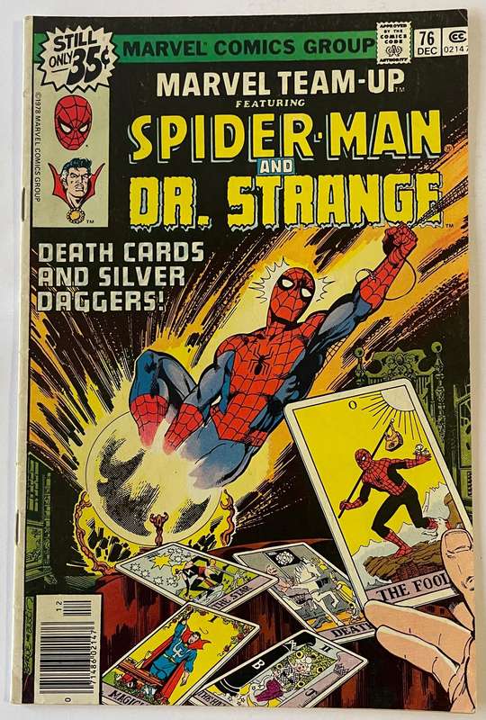 Marvel team-up Spider-Man and Dr strange book#76 from December 1978
